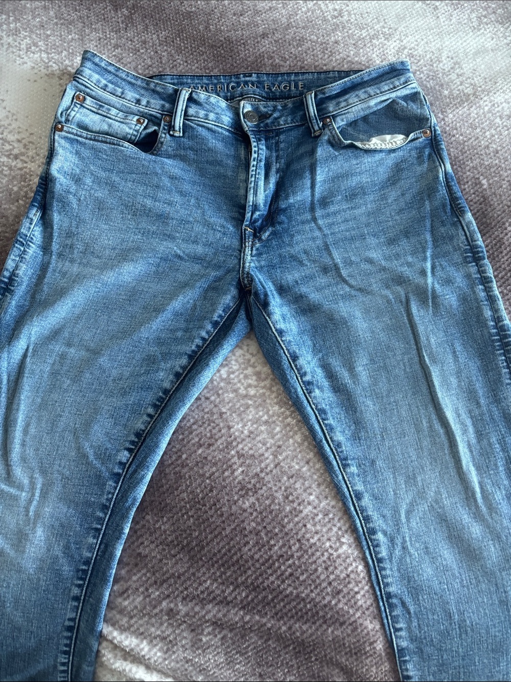 American Eagle Outfitters Men’s Blue Slim Straight Jeans